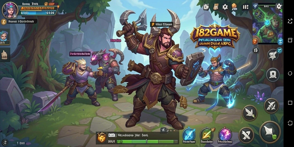 Tangkapan layar seru dari pertarungan ARPG di 182GAME.