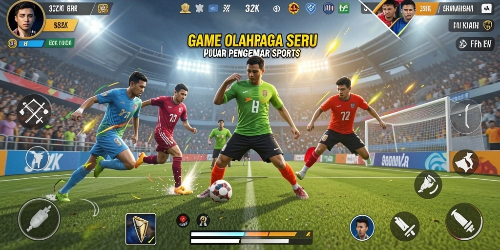 Tampilan menawan dari gameplay 33ZK yang penuh aksi olahraga.