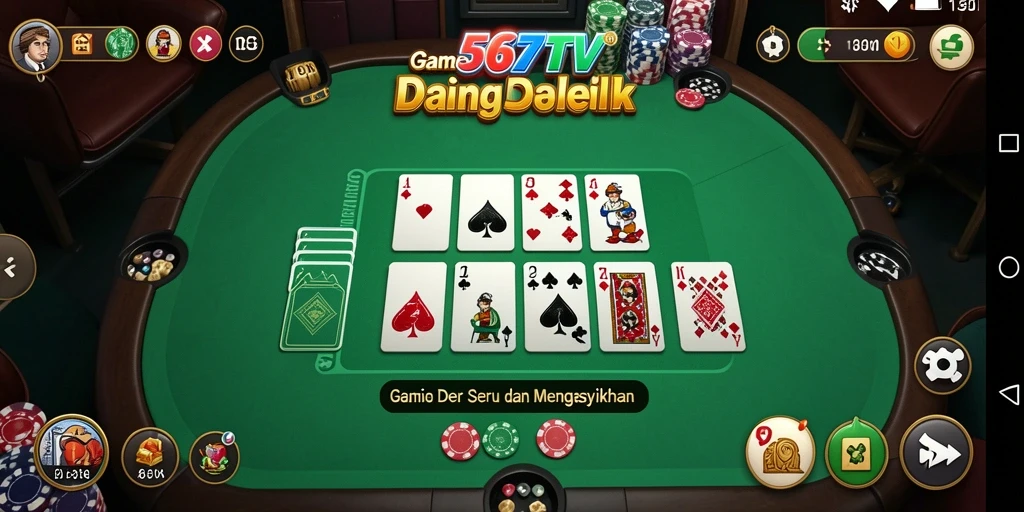 Tampilan seru gameplay Domino di 567TV.