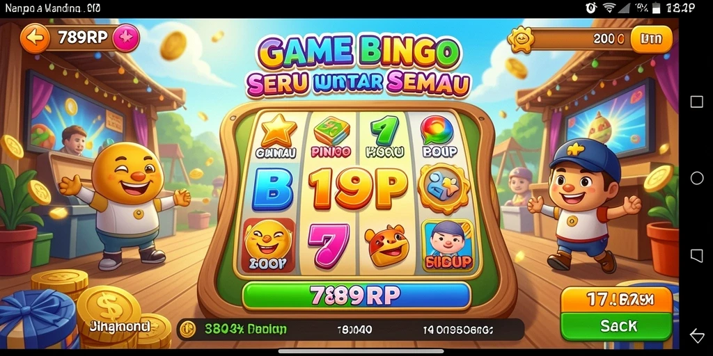 Tampilan gameplay Bingo yang seru dan interaktif.
