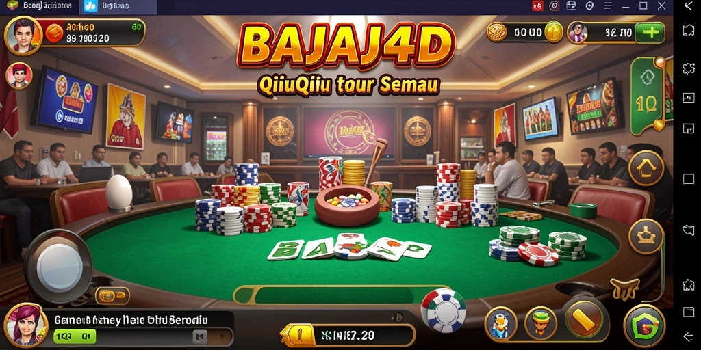 Tampilan seru gameplay QiuQiu di BAJAJ4D.