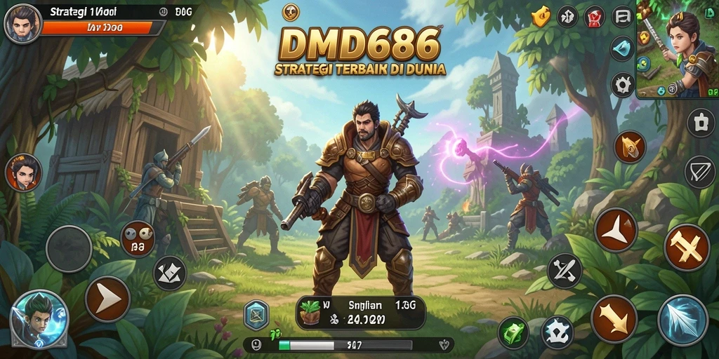 Tampilan menarik dari gameplay strategis DMD686.