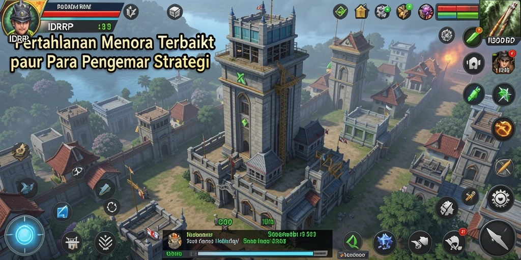 Tangkapan layar <strong>IDRRP</strong> menunjukkan aksi mendebarkan dalam perlindungan menara.