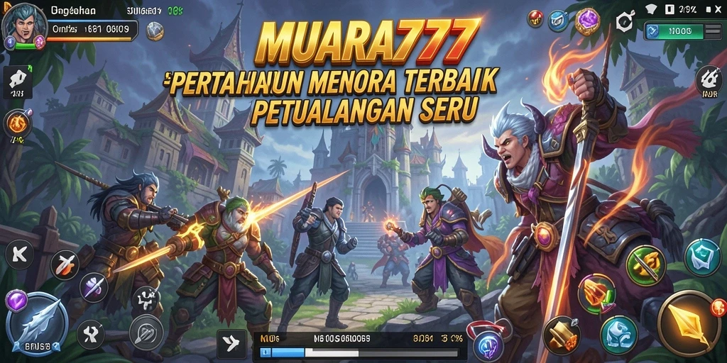 Tampilan mengesankan dari gameplay Tower Defense di MUARA777.