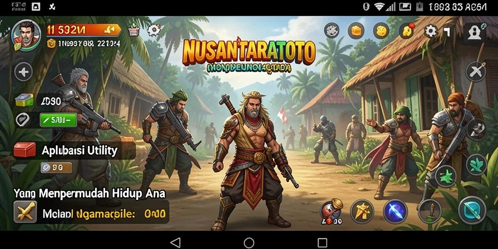 Tampilan antarmuka NUSANTARATOTO yang sederhana dan menarik.