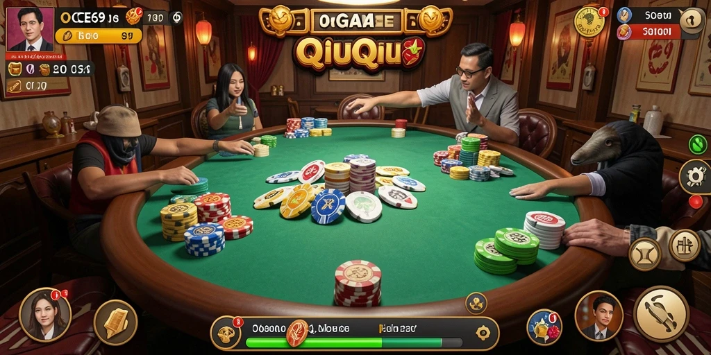 Tampilan seru gameplay OCE69 QiuQiu yang menarik.