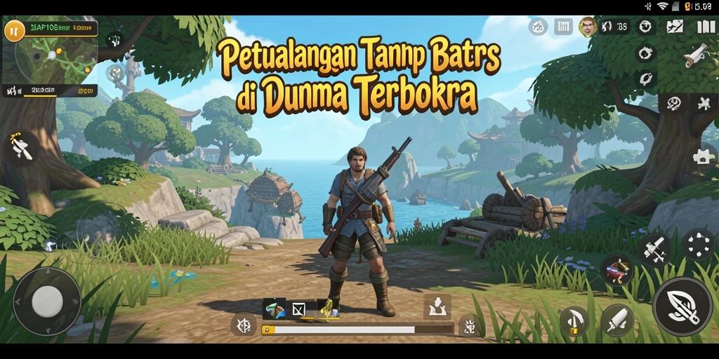 Tangkapan layar gameplay SIAP108 menampilkan keseruan menjelajahi dunia terbuka.
