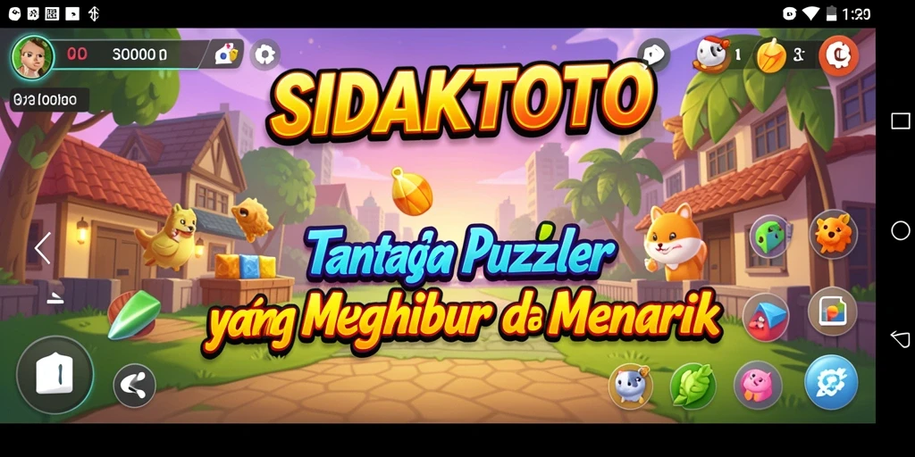 Tampilan gameplay seru dan penuh tantangan dalam SIDAKTOTO.