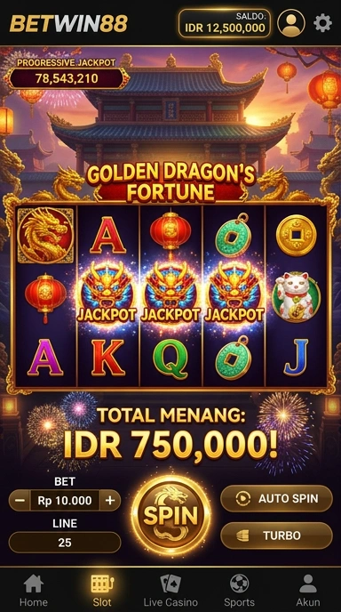 Tampilan antarmuka aplikasi betwin88 yang modern.